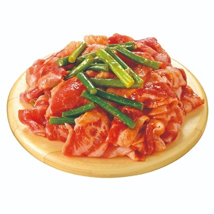 牛バラとにんにく芽炒め焼肉用