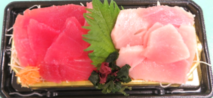 めばちまぐろ赤身ととろびん長合い盛（生食用）