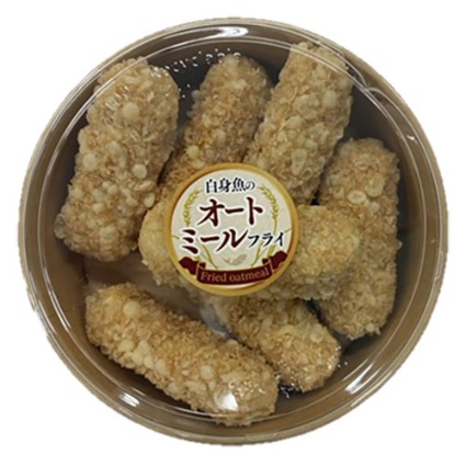 白身魚のオートミールフライ