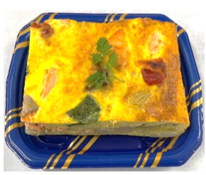 サーモンと彩野菜のオムレツ