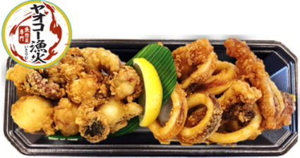 ぷりぷりたこ＆いか唐揚