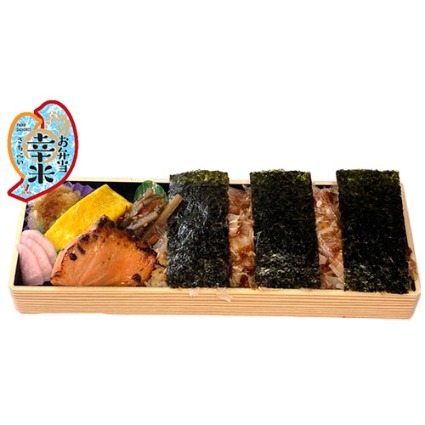 本枯かつお節の銀鮭のり弁当