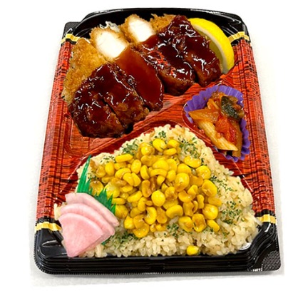 北海道産とうもろこし使用　厚切ロースとんかつ弁当 