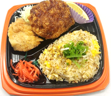 【炒飯弁当】幸唐メンチかつ