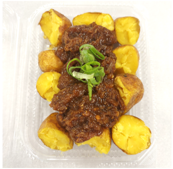 インカのめざめ使用　肉味噌ぽてと