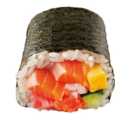 生サーモン入り海鮮巻