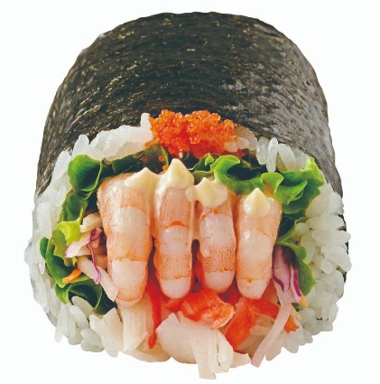 海老とたっぷり野菜のサラダ巻