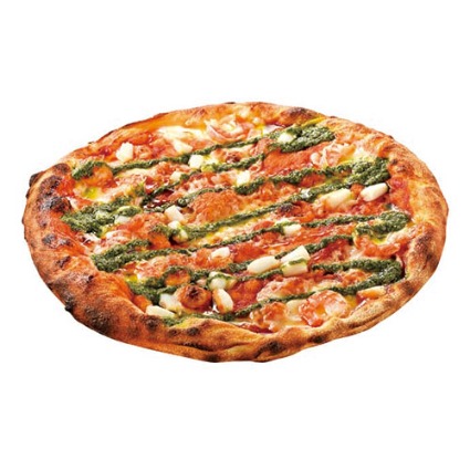 バジル香るシーフードピザ