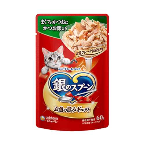 銀のスプーンパウチ　まぐろ・かつおにかつお節 ユニ・チャーム
