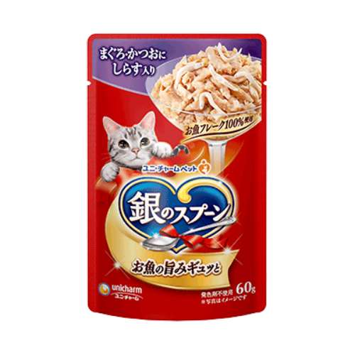銀のスプーンパウチ　まぐろ・かつおにしらす ユニ・チャーム