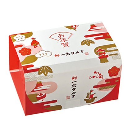 ひと切れ紅白一六タルト