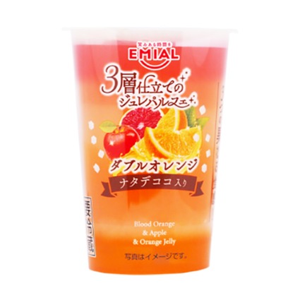 ３層仕立てのジュレパルフェ　ダブルオレンジ 安曇野食品工房