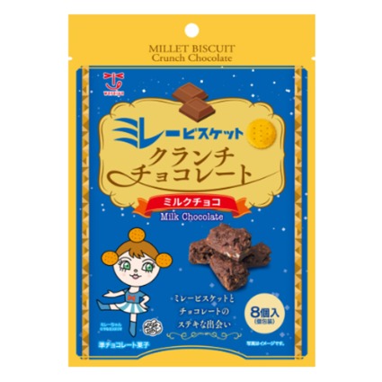 ミレービスケットクランチチョコレート わらいや
