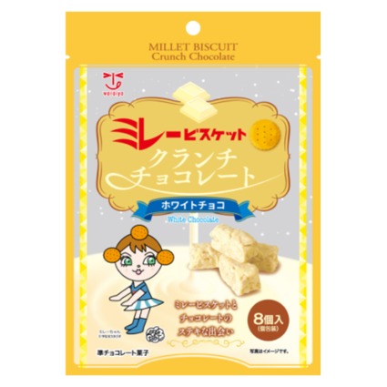 ミレービスケットクランチチョコレートホワイト わらいや