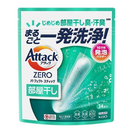 アタックＺＥＲＯスティック部屋干し用３４本入 花王