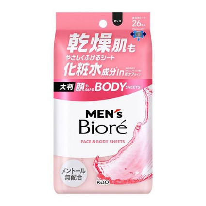 メンズビオレ顔もふけるボディシート 肌ケア