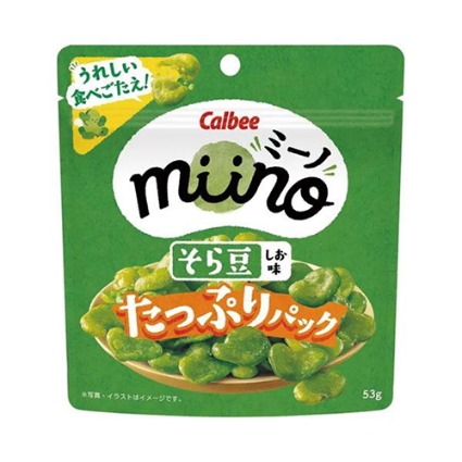 ｍｉｉｎｏ　そら豆しお味　たっぷりパック カルビー