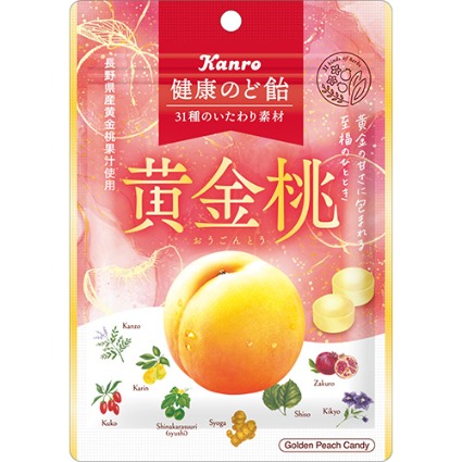 健康のど飴黄金桃 カンロ