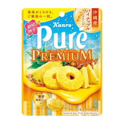 ピュレグミプレミアム沖縄産パイナップルスパークリング カンロ