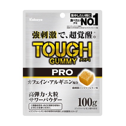 タフグミＰＲＯ　カフェイン　ジンジャーレモン カバヤ食品