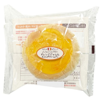 オレンジジャム＆ホイップクリームパン