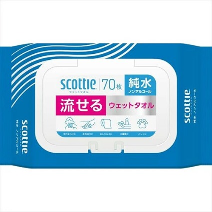 スコッティ流せるウエットタオル　純水ＮＡＬ