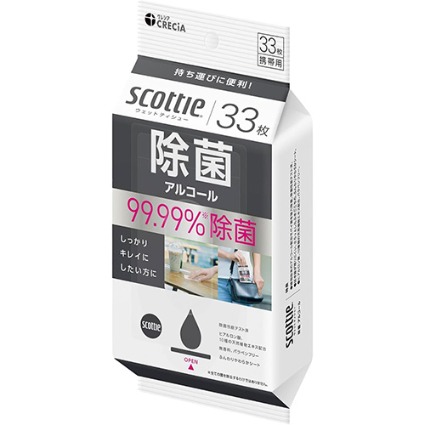 スコッティ　ウエットティシュ　アルコール携帯