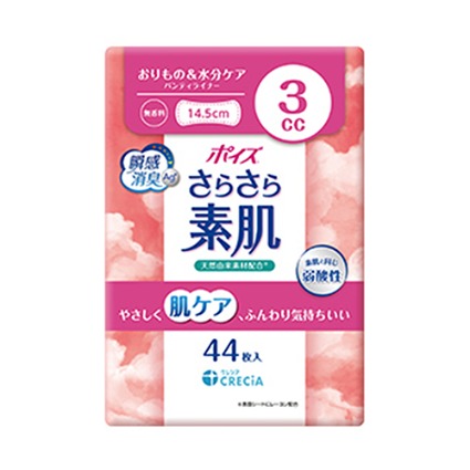 ポイズさらさら素肌　パンティライナー３ｃｃ無香料 日本製紙クレシア