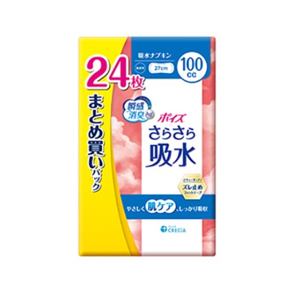 ポイズさらさら吸水　吸水ナプキン１００ｃｃまとめ 日本製紙クレシア