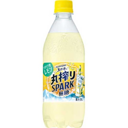 天然水　丸搾りＳＰＡＲＫ無糖　レモン