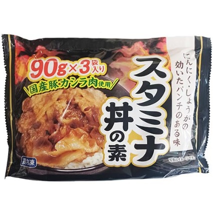 国産豚カシラ肉のスタミナ丼の素