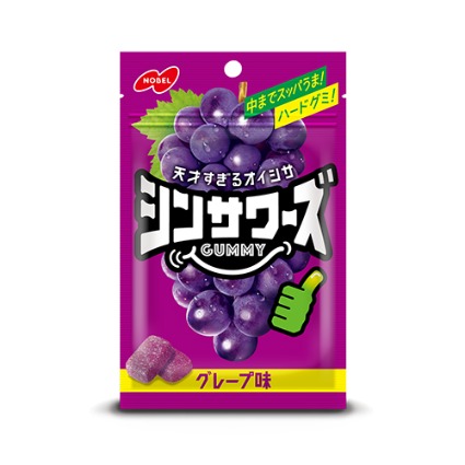 シンサワーズグミ　グレープ味 ノーベル