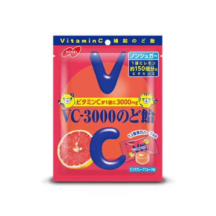 ＶＣー３０００のど飴　ピンクグレープフルーツ味