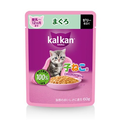 カルカンパウチ　子ねこ用　まぐろ　ゼリー仕立て マースジャパン