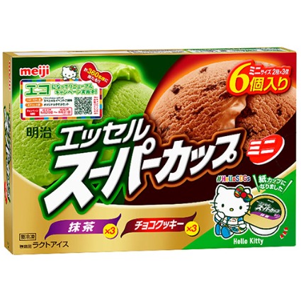 エッセルスーパーカップミニ　抹茶・チョコクッキー 明治