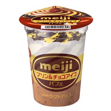 プリン＆チョコアイスパフェ 明治