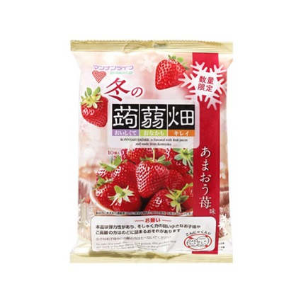 冬の蒟蒻畑あまおう苺味