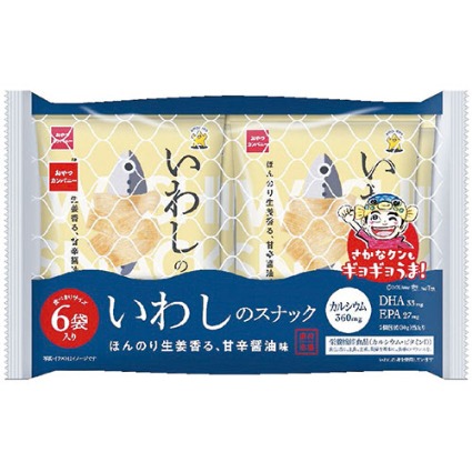 素材市場いわしのスナック甘辛醤油味６袋入