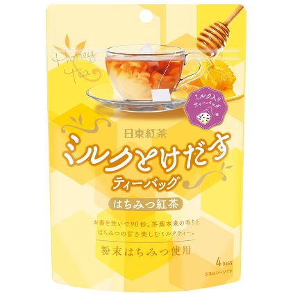 ミルクとけだすティーバッグはちみつ紅茶