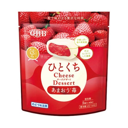 ひとくちチーズデザート　あまおう苺 ＱＢＢ