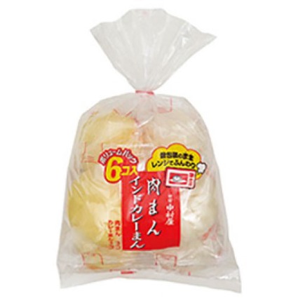 肉まん・インドカレーまん　６コ入　　　　　　　　　　　　 中村屋