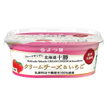 十勝なめらかクリームチーズ＆いちご よつ葉乳業