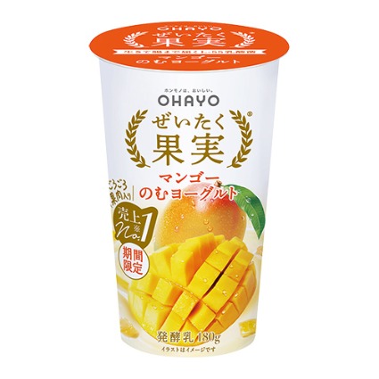 ぜいたく果実マンゴーのむヨーグルト オハヨー乳業