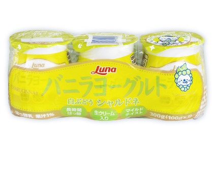 バニラヨーグルト　白ぶどうシャルドネ 日本ルナ