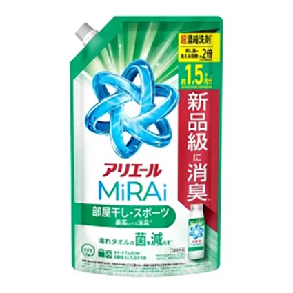 アリエールミライ超濃縮部屋干し詰替特大 Ｐ＆Ｇ
