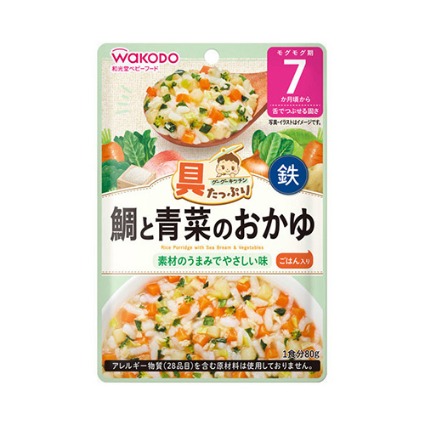 具たっぷりグーグーキッチン　鯛と青菜のおかゆ アサヒＧ食品