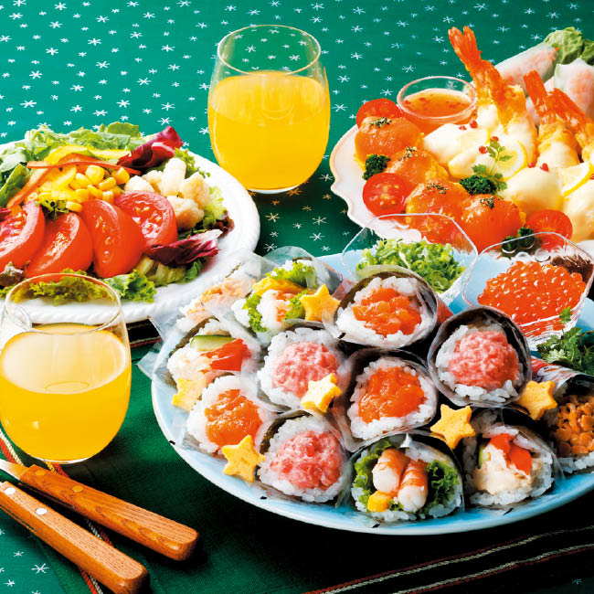 【ファミリーセットA】手巻寿司・海老マヨ・サラダ