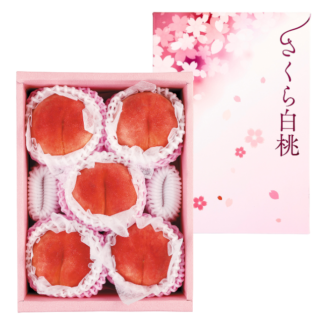 JAふくしま未来　さくら白桃　化粧箱