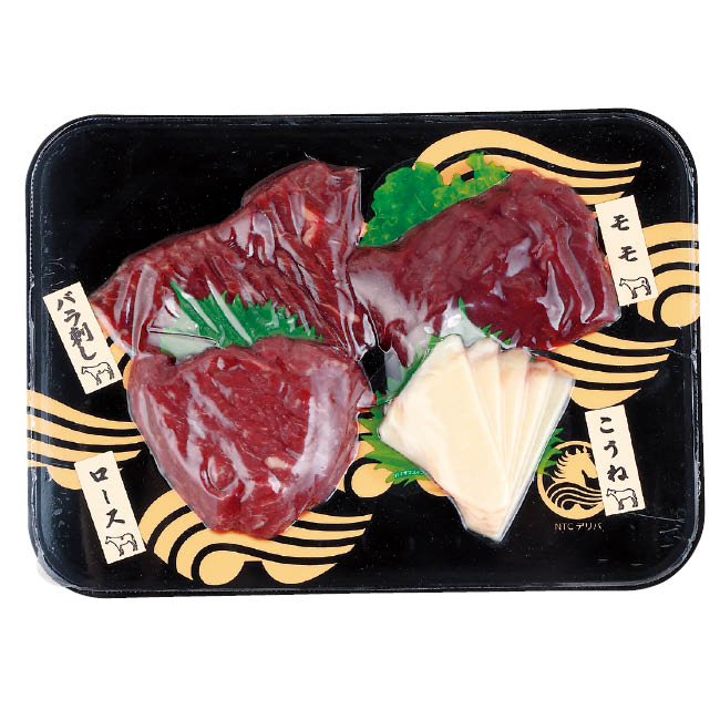 父の日　スライス馬刺し4種盛り