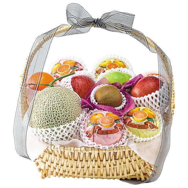 お供え用　手付きかご盛り大